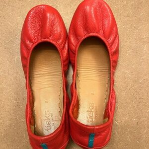 Tieks Spring Poppy shoes size 8